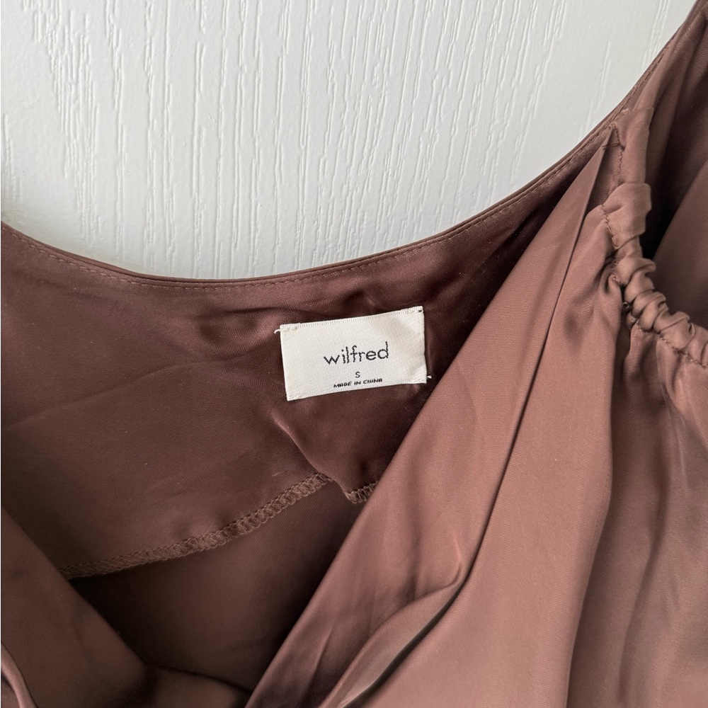 Aritzia Cowl Neck Silky Top - Picture 2 of 2